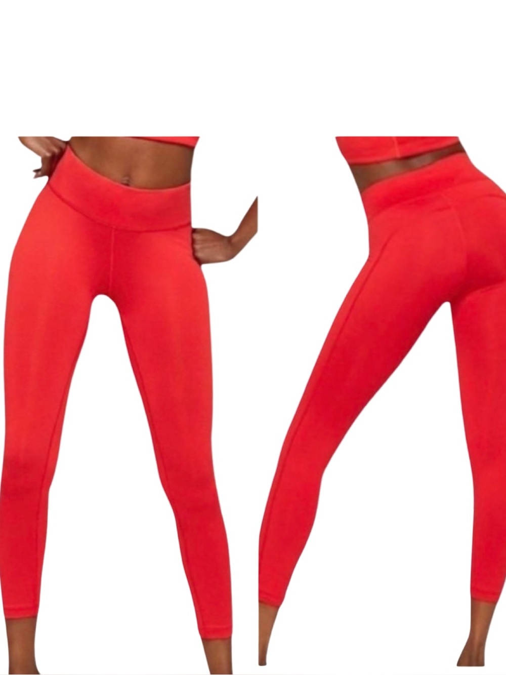 OUTDOOR VOICES TechSweat Red Cropped Leggings Tights Size XS